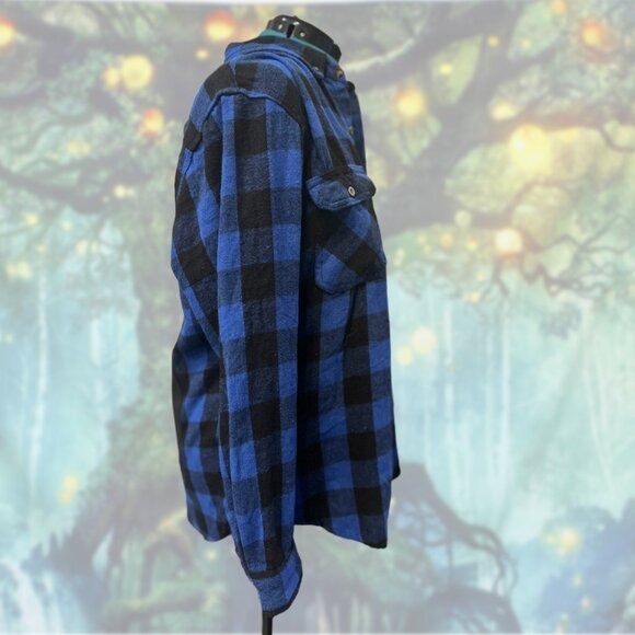 Upcycled Misfits Flannel | Size XL | Vintage-Inspired Grunge Rework - Picture 2 of 5